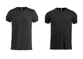 Zwarte crew T-shirts voor festivalkleding Lisse heren en dames