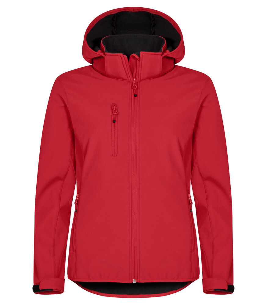 Classic Softshell Hoody Jacket Women – Rood