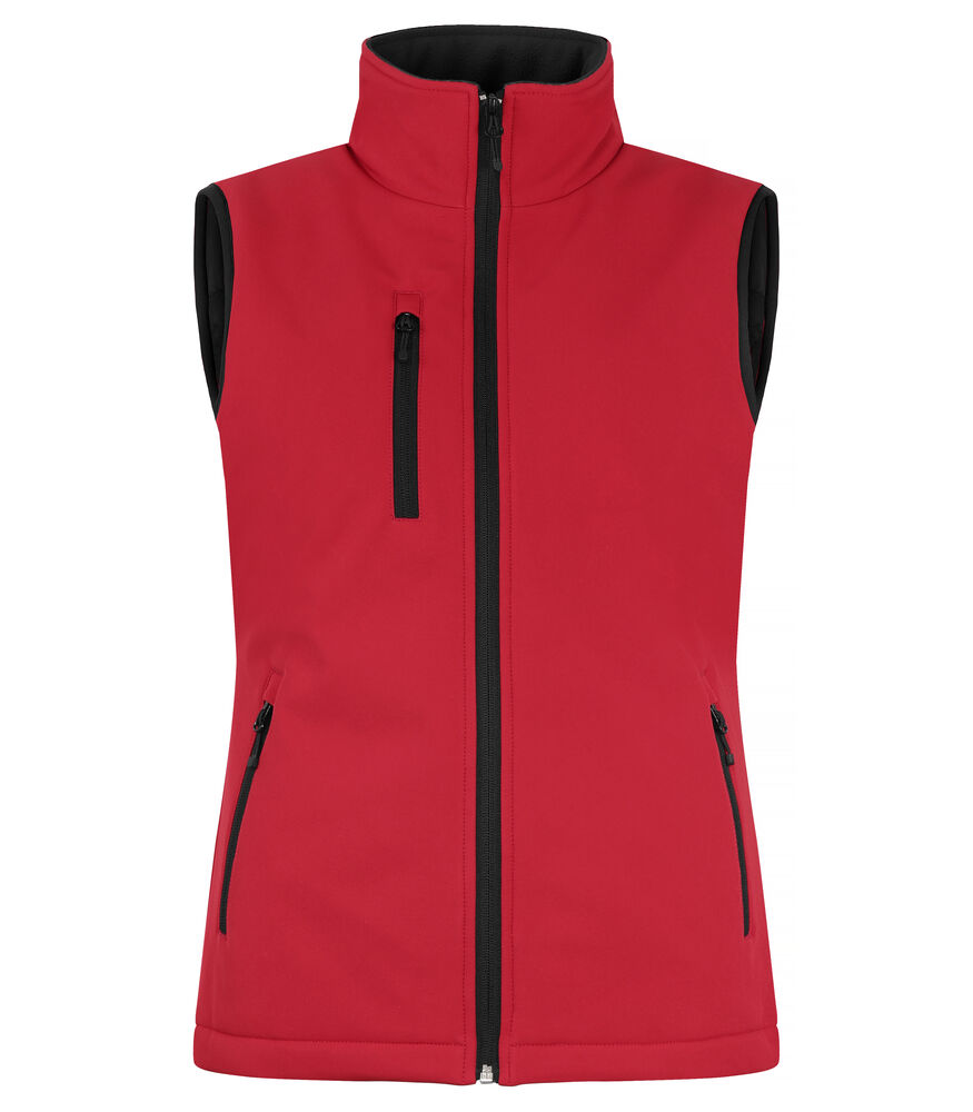 Padded Softshell Vest Women – Rood