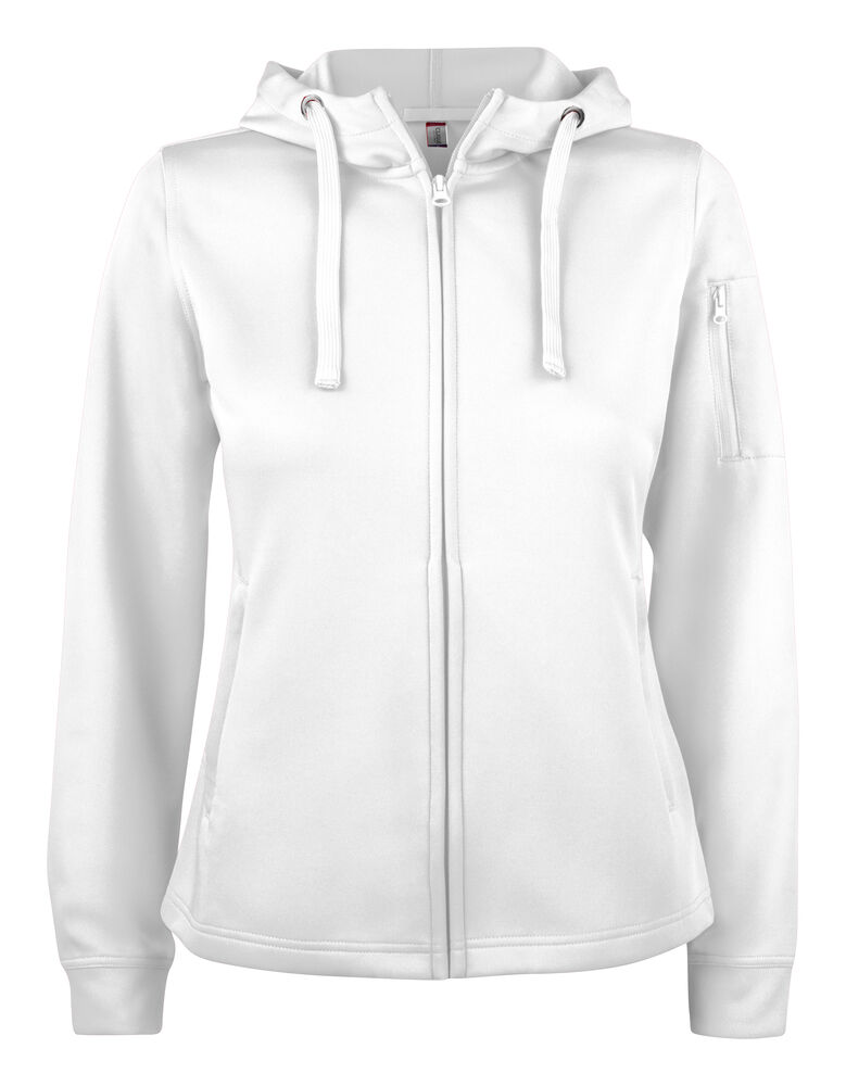 Basic Active Hoody FZ Women – Wit