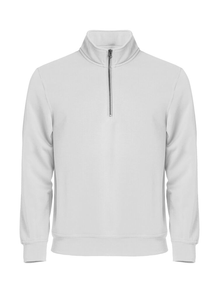 Basic Half Zip – Wit
