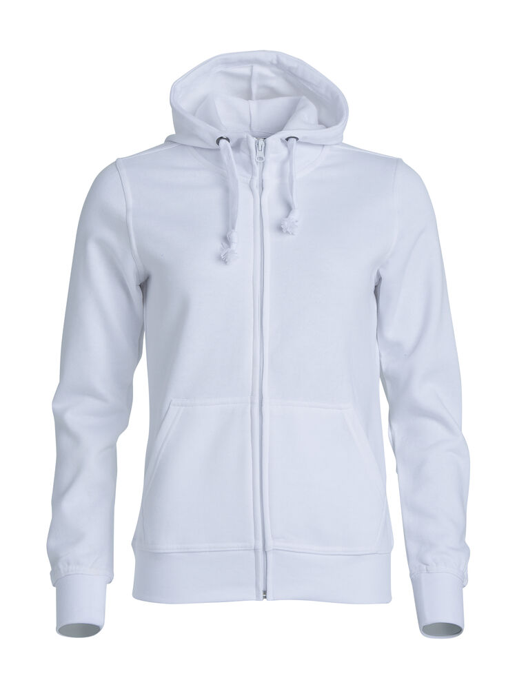Basic Hoody Full Zip Women – Wit