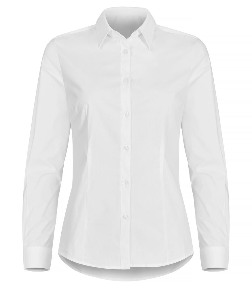 Stretch Shirt L/S Women – Wit