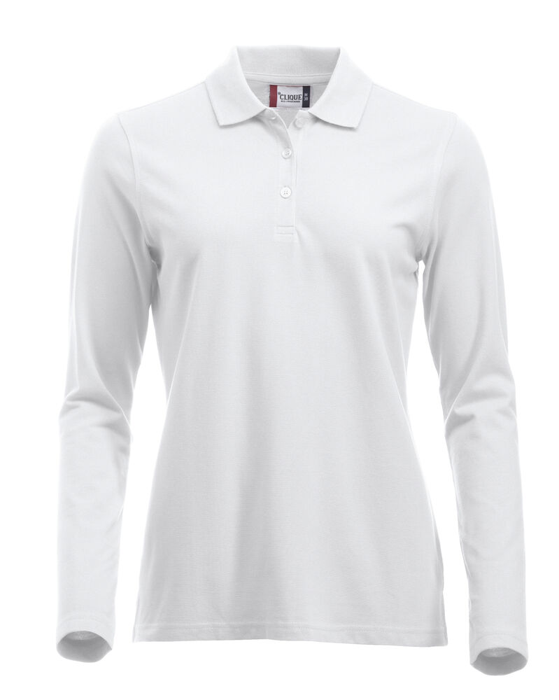 Classic Marion L/S Polo – Wit