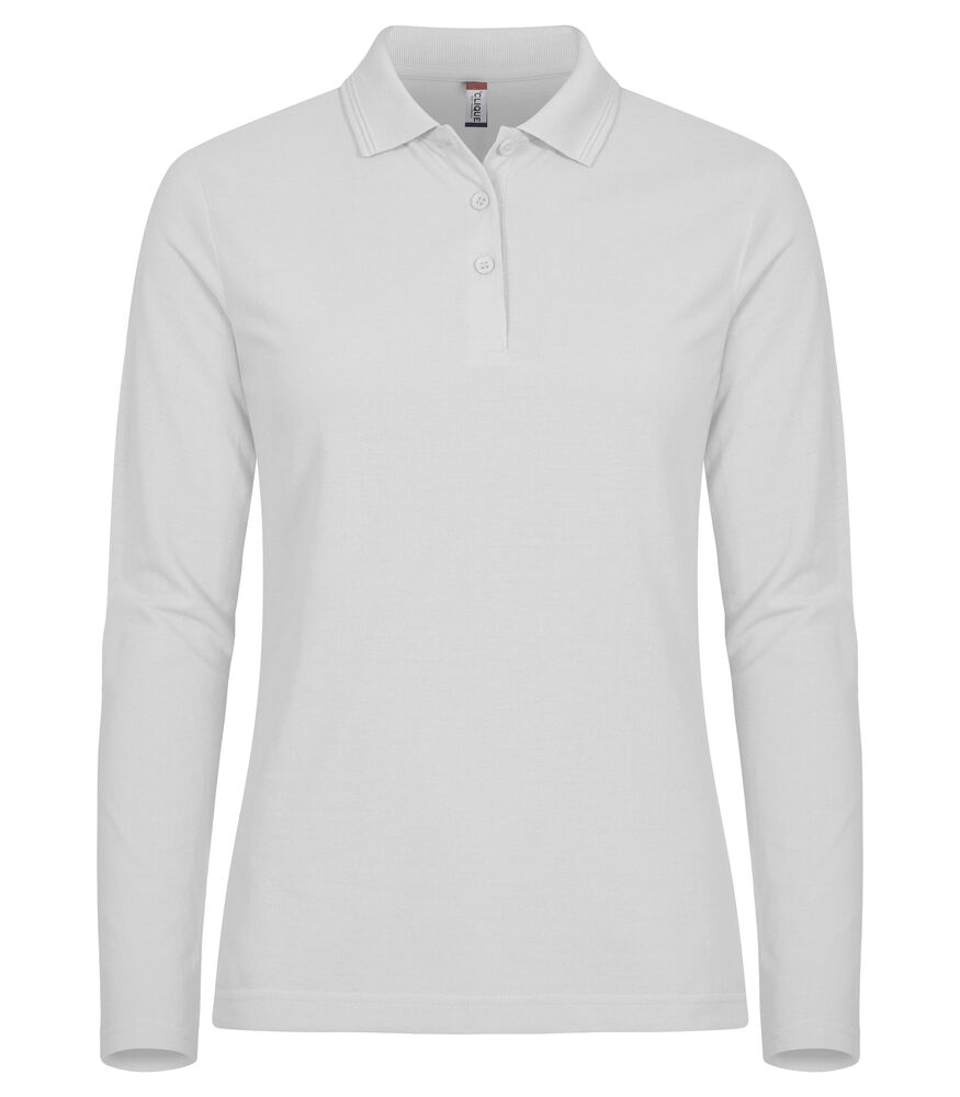 Manhattan Women L/S Polo – Wit