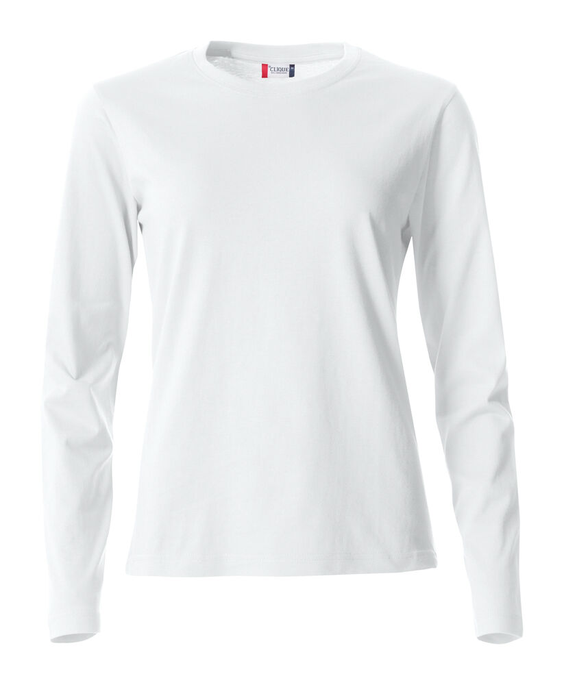 Basic-T L/S Women – Wit