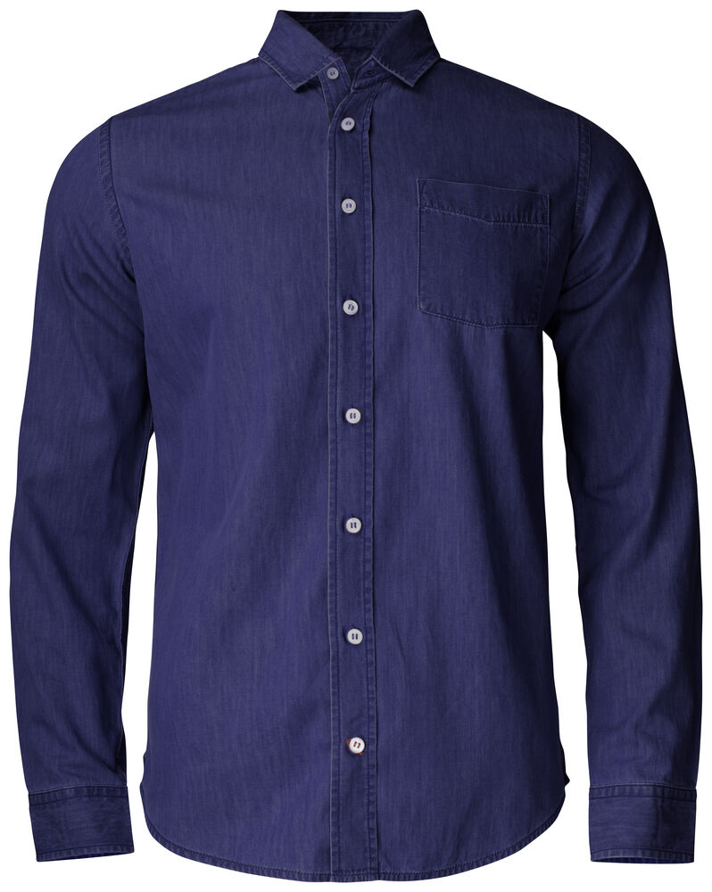 Ellensburg Denim Shirt heren – Donker indigo