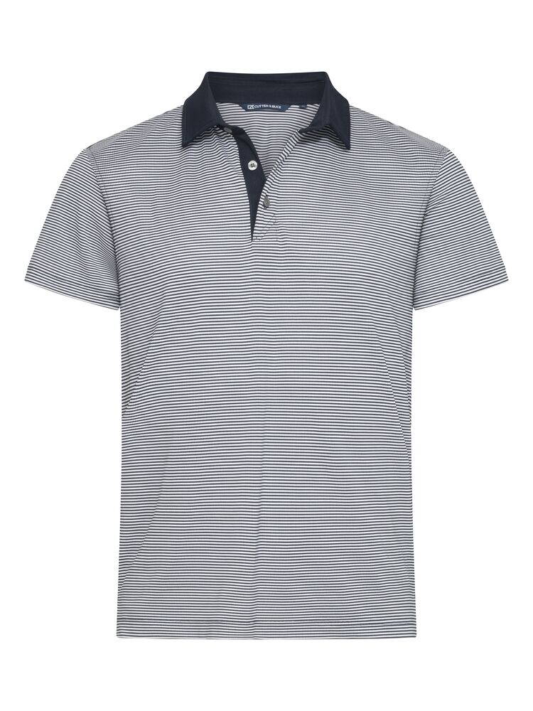Virtue Polo Stripe heren – Dark navy