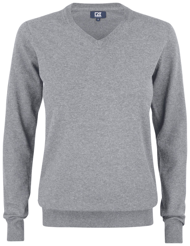 Oakville V-Neck dames – Grijsmelange