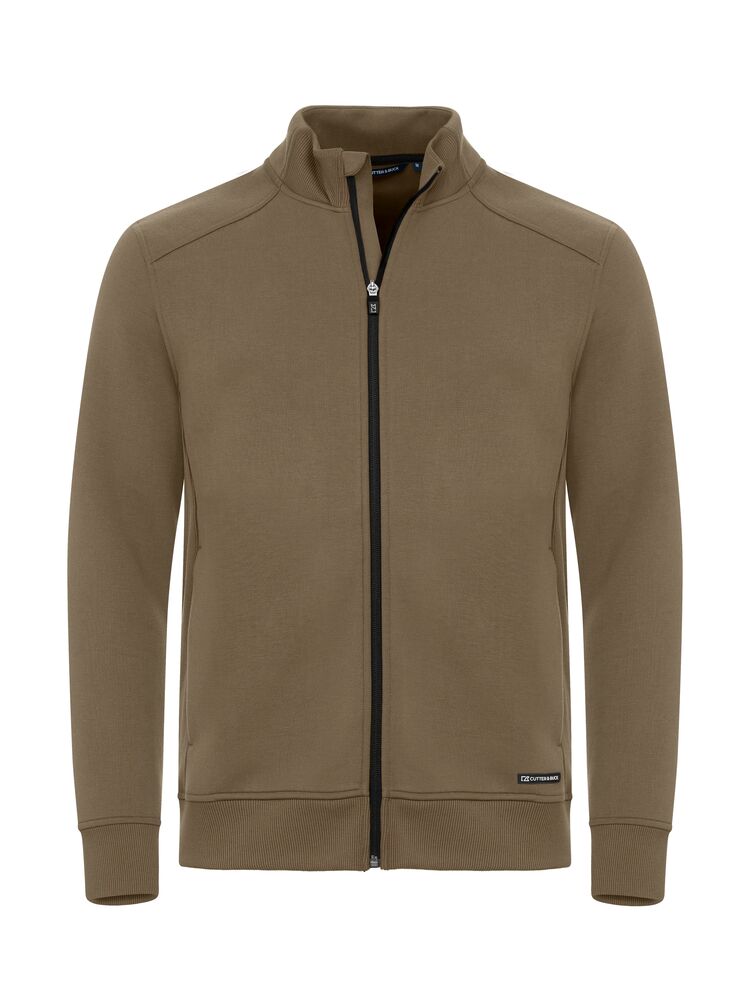 Pemberton Cardigan FZ heren – Khaki
