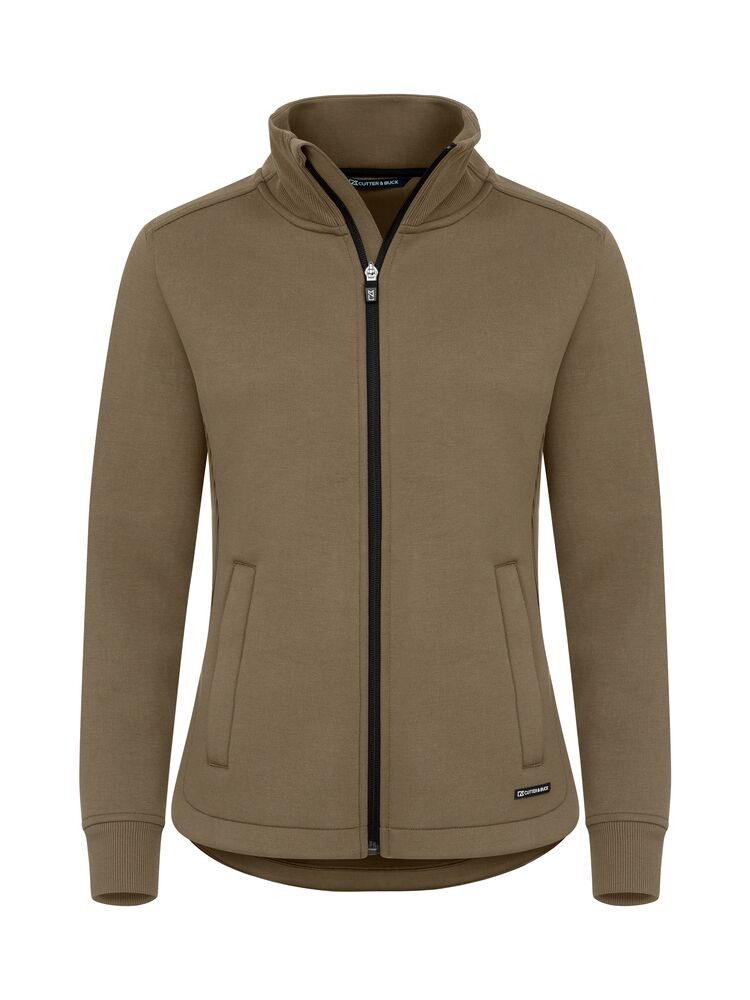 Pemberton Cardigan FZ dames – Khaki