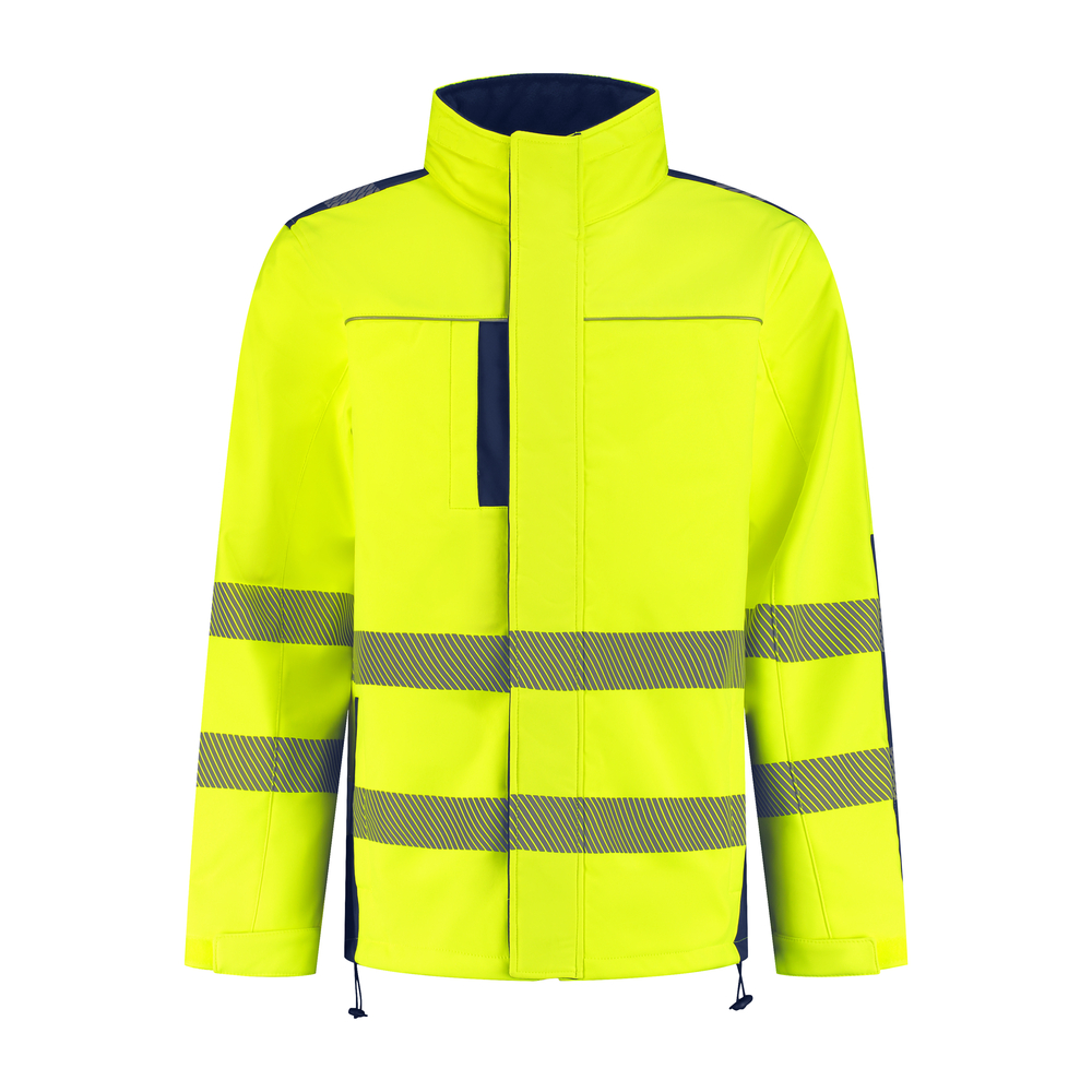 Harper Hi-Visibility Softshell Jacket – Fluor geel/navy