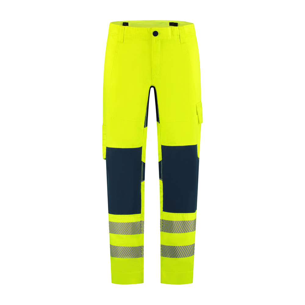 Hudson Hi-Visibility Trouser – Fluor geel/navy