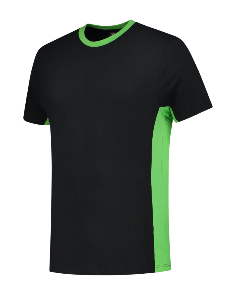 Workwear Contrast T-shirt – Zwart/Lime